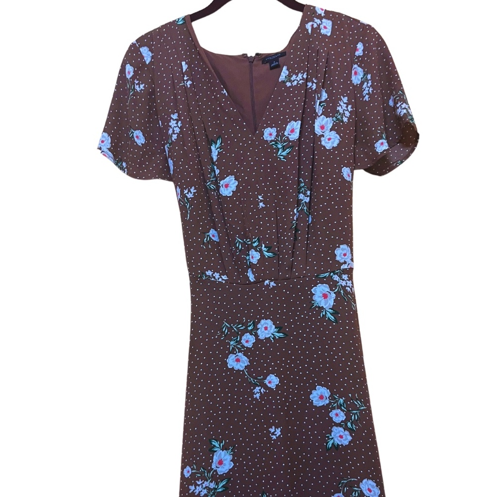 Ann Taylor brown floral dress Size 8